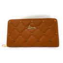 Empire Cove Stylish Fashionable Quilted Love Heart Zip Wallets Womens Teens-UNCATEGORIZED-Empire Cove-Light Brown-Casaba Shop 3 image