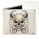 Gothic Skull Grim Reaper Bifold Wallets In Gift Box Mens Womens-UNCATEGORIZED-Empire Cove-WHITE SKULL-Casaba Shop 5 image
