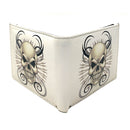 Gothic Skull Grim Reaper Bifold Wallets In Gift Box Mens Womens-UNCATEGORIZED-Empire Cove-WHITE SKULL-Casaba Shop 6 image