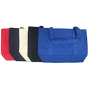 Cotton Canvas Reusable Grocery Shopping Tote Bags With Gusset For Travel Sports Plain 19inch-Serve The Flag 4 image