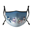 Casaba 4 Pack Face Masks Adult Kids Sizes Fun Cute Holiday Christmas Cotton Poly Adjustable Washable Reusable-Serve The Flag 9 image