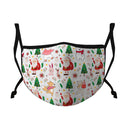 Casaba Face Masks Adult Kids Sizes Fun Cute Holiday Christmas Cotton Poly Adjustable Washable Reusable-Serve The Flag 7 image