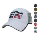 Freedom Isn't Free USA American Flag Washed Cotton Polo Baseball Dad Caps Hats-Serve The Flag 1 image