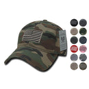 Patriotic USA American Team Tonal Flag Washed Cotton Polo Dad Caps Hats-Serve The Flag 1 image