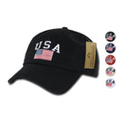Patriotic USA Flag Cotton Polo Relaxed Dad Hats Caps Unisex Mens Women Rapid New-Serve The Flag 1 image