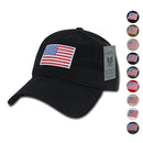 Patriotic USA American Flag Embroidered Relaxed Polo Baseball Dad Caps Hats-Serve The Flag 1 image