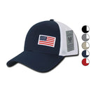 1 Dozen Aero Foam Flex USA Flag Military Mesh Baseball Cotton Caps Wholesale Lots!-Serve The Flag 1 image