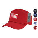 1 Dozen USA Flag Patriotic Embroidered Cotton 5 Panel Dad Golf Hats Wholesale Lots-Serve The Flag 1 image