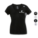 US Navy Army Marines Air Force Logos Military V- Neck Womens Soft T-Shirt Tees-Serve The Flag 1 image