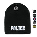 1 Dozen Law Enforcement Short Beanies Knit Caps Hats Wholesale Lots-Serve The Flag 1 image