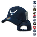 1 Dozen Army Air Force Navy Marines Coastguard Mesh Baseball Hats Caps Wholesale Lots-Serve The Flag 1 image