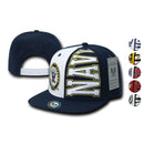 Rapid Dominance US Military Army Air Force Navy Marines Coast Guard Stack Up Flat Bill Hats Caps-Serve The Flag 1 image