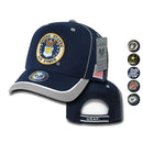 Piped Military Air Force Army Marines Navy USA Flag Patriotic Baseball Hats Caps-Serve The Flag 1 image