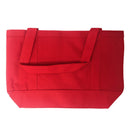 Cotton Canvas Reusable Grocery Shopping Tote Bags With Gusset For Travel Sports Plain 19inch-Serve The Flag 8 image