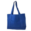 Cotton Canvas Reusable Grocery Shopping Tote Bags With Gusset For Travel Sports Plain 19inch-Serve The Flag 9 image