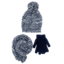 Empire Cove 3 Piece Beanie Scarf Gloves Gift Set Winter Warm Knitted Pom Pom-UNCATEGORIZED-Empire Cove-Black-Casaba Shop 3 image