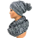 Empire Cove 3 Piece Beanie Scarf Gloves Gift Set Winter Warm Knitted Pom Pom-UNCATEGORIZED-Empire Cove-Black-Casaba Shop 6 image
