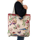 Empire Cove Bird Print Cotton Canvas Tote Bags Reusable Beach Shopping 2 image