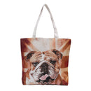 Empire Cove Designer Printed Cotton Canvas Tote Bags Reusable Beach Shopping-UNCATEGORIZED-Empire Cove-Dog Print-Casaba Shop 2 image