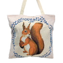 Empire Cove Squirrel Print Cotton Canvas Tote Bags Reusable Beach Shopping 3 image