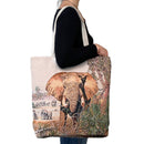 Empire Cove Designer Printed Cotton Canvas Tote Bags Reusable Beach Shopping-UNCATEGORIZED-Empire Cove-Dog Print-Casaba Shop 35 image