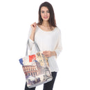 Empire Cove Designer Printed Cotton Canvas Tote Bags Reusable Beach Shopping-UNCATEGORIZED-Empire Cove-Eiffel Tower Print-Casaba Shop 12 image
