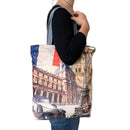 Empire Cove Eiffel Tower Print Cotton Tote Bags Reusable Beach Shopping 2 image
