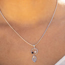 Empire Cove Dreamcatcher Pendant Necklace Silver Toned Rhinestone Fashion Jewelry-Casaba Shop 2 image