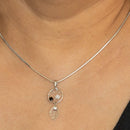 Empire Cove Dreamcatcher Pendant Necklace Silver Toned Rhinestone Fashion Jewelry-Casaba Shop 3 image