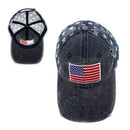 Empire Cove Distressed Washed USA Flag Stars Baseball Trucker Caps Patriotic Hat 4 image