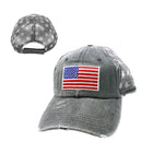 Empire Cove Distressed Washed USA Flag Stars Baseball Trucker Caps Patriotic Hat 20 image
