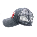 Empire Cove Distressed Washed USA Flag Stars Baseball Trucker Caps Patriotic Hat 21 image