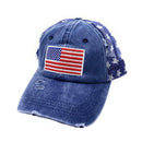 Empire Cove Distressed Washed USA Flag Stars Baseball Trucker Caps Patriotic Hat 7 image