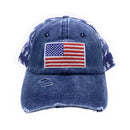 Empire Cove Distressed Washed USA Flag Stars Baseball Trucker Caps Patriotic Hat 12 image