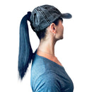 Empire Cove Womens Washed Ponytail Caps Cotton Hats Vintage Relaxed Fit-Serve The Flag 10 image