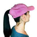 Empire Cove Womens Washed Ponytail Caps Cotton Hats Vintage Relaxed Fit-Serve The Flag 22 image