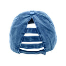 Empire Cove Womens Distressed Washed Ponytail Caps Hats Vintage Relaxed Fit-Serve The Flag 8 image