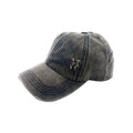 Empire Cove Womens Distressed Washed Ponytail Caps Hats Vintage Relaxed Fit-Serve The Flag