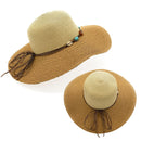 Empire Cove Womens Wide Brim Straw Hat Floppy Sun Hat Panama Fedora Summer 29 image