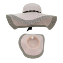 Empire Cove Womens Wide Brim Straw Hat Floppy Sun Hat Panama Fedora Summer 19 image