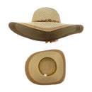 Empire Cove Womens Wide Brim Straw Hat Floppy Sun Hat Panama Fedora Summer 24 image