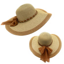 Empire Cove Womens Wide Brim Straw Hat Floppy Sun Hat Panama Fedora Summer 25 image