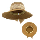 Empire Cove Womens Wide Brim Straw Hat Floppy Sun Hat Panama Fedora Summer 44 image