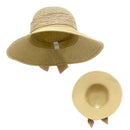 Empire Cove Womens Wide Brim Straw Hat Floppy Sun Hat Panama Fedora Summer 49 image