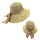 Empire Cove Womens Wide Brim Straw Hat Floppy Sun Hat Panama Fedora Summer 51 image