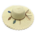 Empire Cove Womens Wide Brim Straw Hat Floppy Sun Hat Panama Fedora Summer 37 image