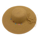 Empire Cove Womens Wide Brim Straw Hat Floppy Sun Hat Panama Fedora Summer 12 image