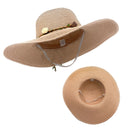 Empire Cove Womens Wide Brim Straw Hat Floppy Sun Hat Panama Fedora Summer 4 image