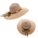 Empire Cove Womens Wide Brim Straw Hat Floppy Sun Hat Panama Fedora Summer 5 image