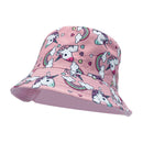 Empire Cove Kids Unicorns Bucket Hat Reversible Fisherman Cap Girls Summer Beach-Serve The Flag 16 image